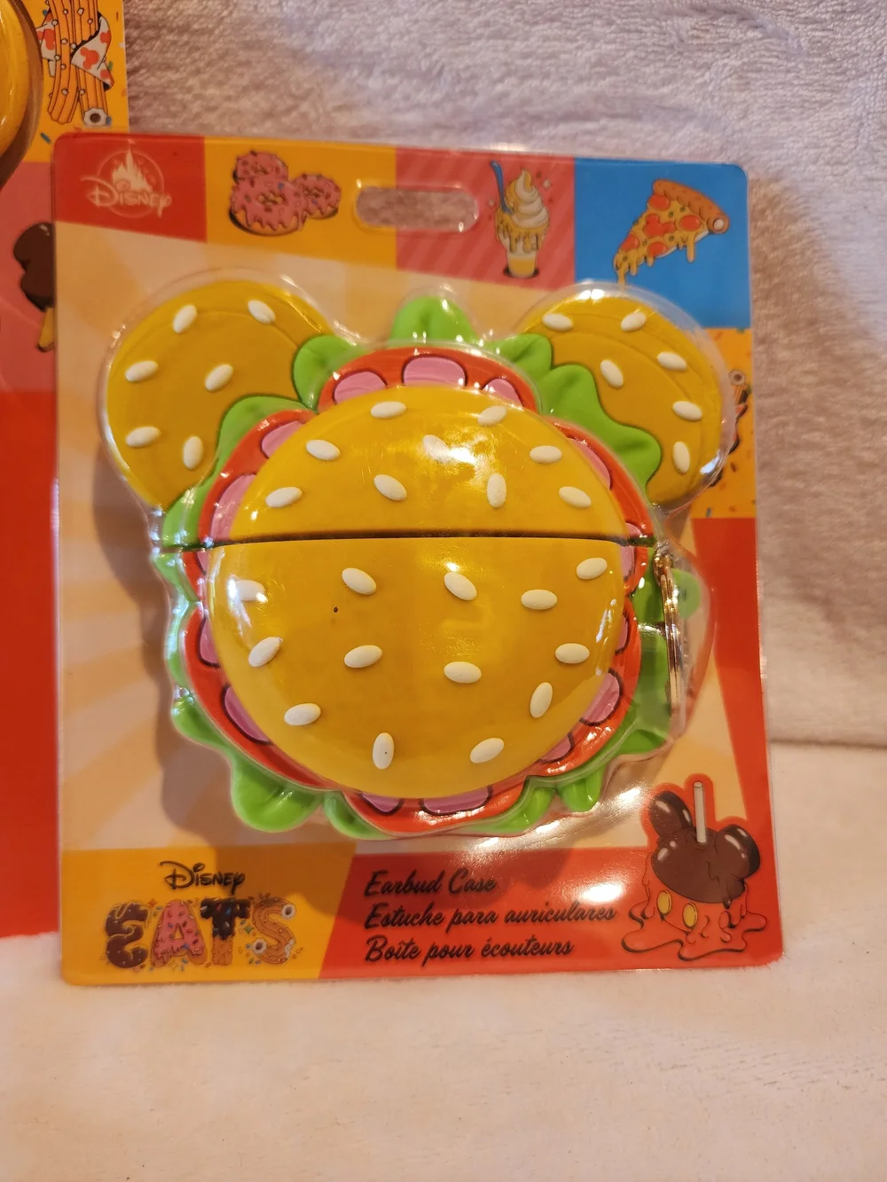 Disney Kids Yellow Burger-Themed Phone Case and Earbud Case Set